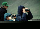 Photo - People viwing raptors with binoculars